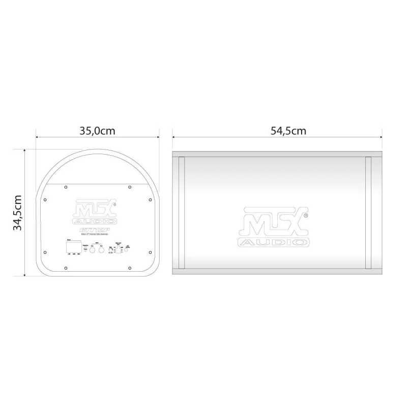 MTX Audio RTT12P, medidas
