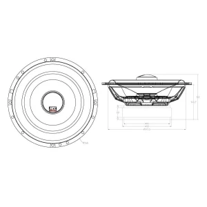 MTX Audio TX665C, medidas