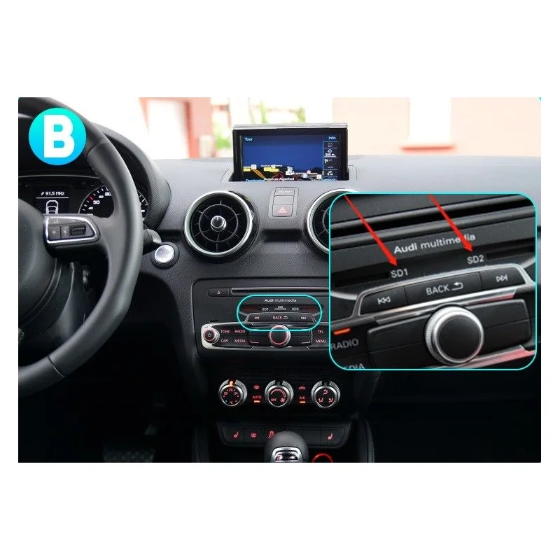Audi A1, año 2012 2018, Opción B (HN+R)
