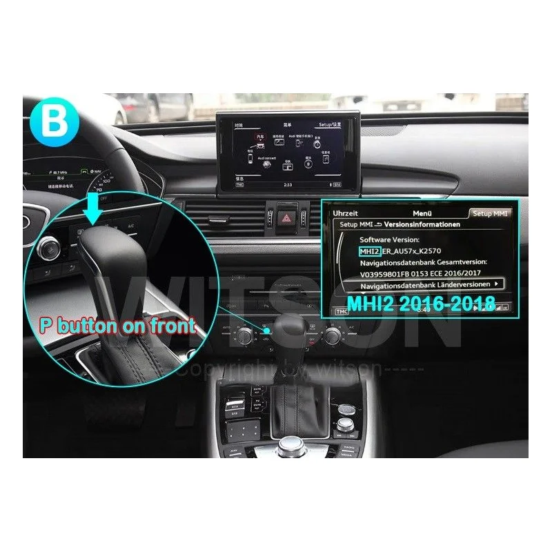 Audi A6 C7/A7, año 2012 2018, Opción B (MHI2)