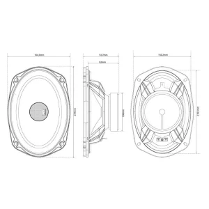Altavoces 6X9" (16x23cm), MTX TX469C, 2 vías