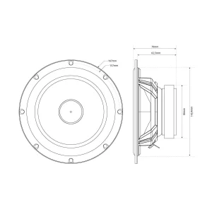MTX Audio TR65S altavoces 6,5" (16,5cm), vías separadas, 65W RMS
