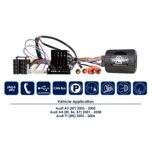 Interface mandos volante CTSAD003.2 para modelos Audi 2003 2006