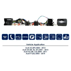 Interface mandos volante CTSAD00C.2 Audi, funciones