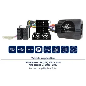 CTSAR003.2 Interface mandos volante Alfa Romeo, funciones
