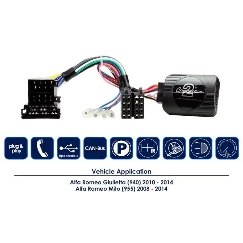CTSAR004.2 Interface mandos volante Alfa Romeo, funciones