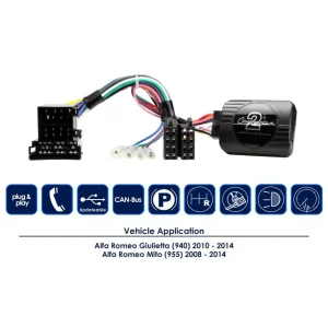 CTSAR004.2 Interface mandos volante Alfa Romeo, funciones