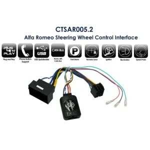 CTSAR005.2 Interface mandos volante Alfa Romeo, funciones