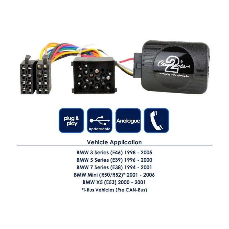 Interface mandos volante CTSBM003.2 BMW, funciones