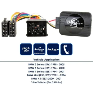 Interface mandos volante CTSBM003.2 BMW, funciones