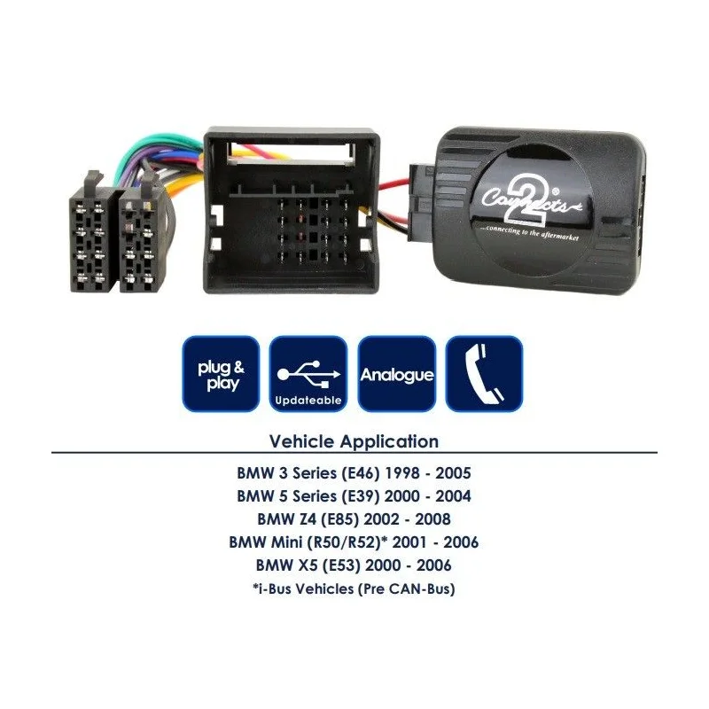 Interface mandos volante CTSBM004.2 BMW y Mini, funciones