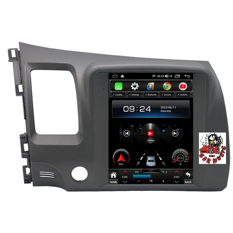 Radio navegador Honda Civic 2004 2009, Android 14