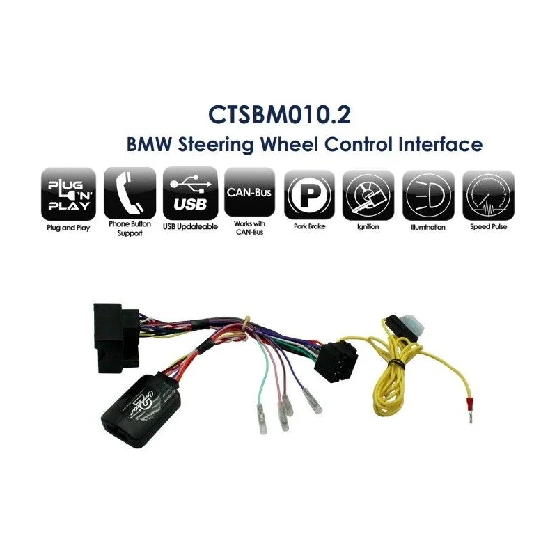 CTSBM010.2 Interface mandos de volante BMW Mini, funciones