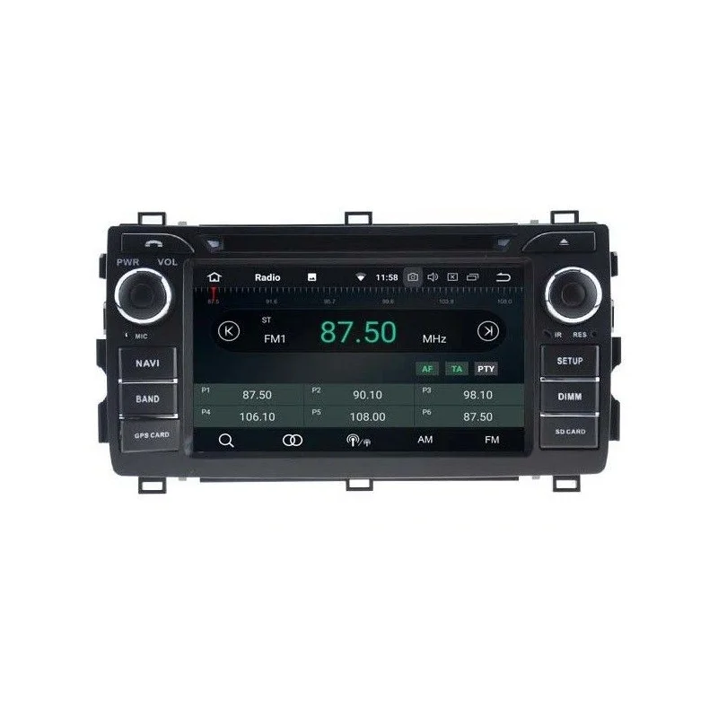 Radio navegador específico para Toyota Auris, año 2013 2015