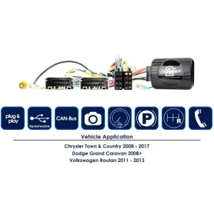 CTSCH005.2 Interface mandos volante Chrysler, funciones