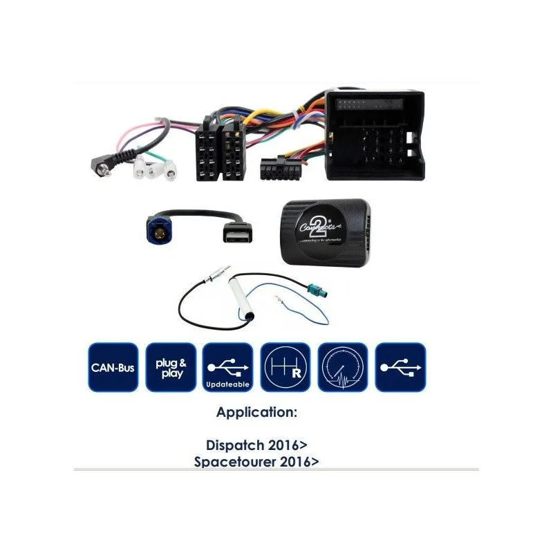 CTSCT013.2 Interface mandos volante Citroen, funciones