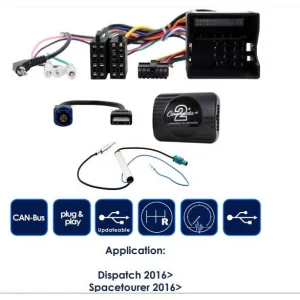 CTSCT013.2 Interface mandos volante Citroen, funciones