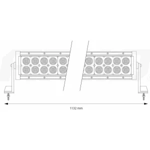 Barra led de trabajo, 240W, 80LED, modelo AWL26
