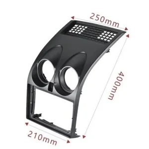 Marco radio 9" Nissan Qashqai 2008 2014, medidas