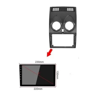 Marco radio 9" Nissan Qashqai 2008 2014, medida pantalla