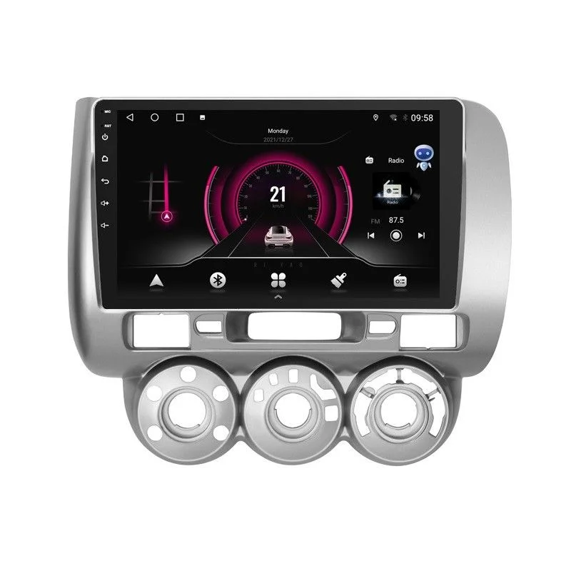 Navegador Honda Jazz, año 2002 2007, Carplay Wireless, Android 12
