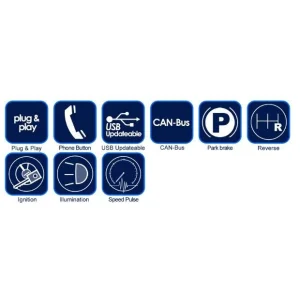CTSFO020.2 Interface mandos volante Ford, funciones
