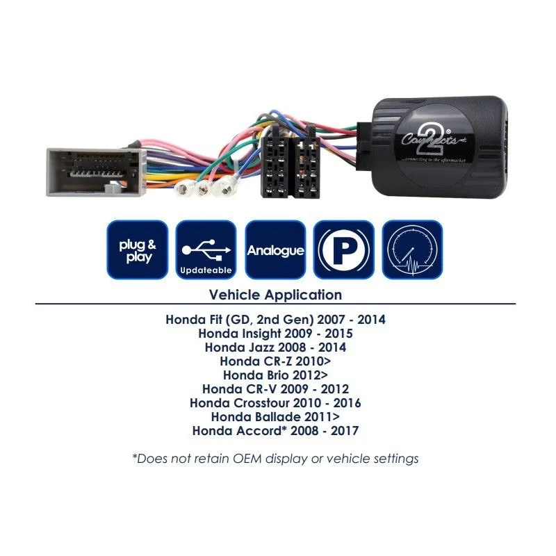 Interface mandos volante CTSHO003.2 para modelos Honda