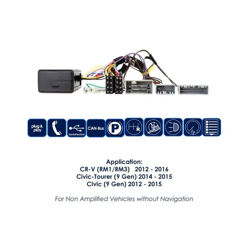 Interface mandos volante CTSHO006.2 Honda Civic, funciones