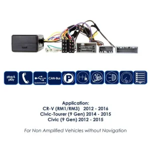 Interface mandos volante CTSHO006.2 Honda Civic, funciones
