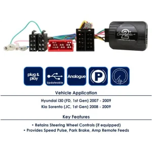 CTSHY001.2 Interface mandos volante Hyundai, funciones