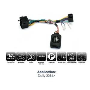 Interface mandos volante CTSIV003.2 Iveco Daily. Retiene la cámara trasera.