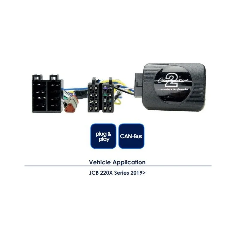 CTSJB001.2 Interface mandos volante excavadoras JCB, funciones