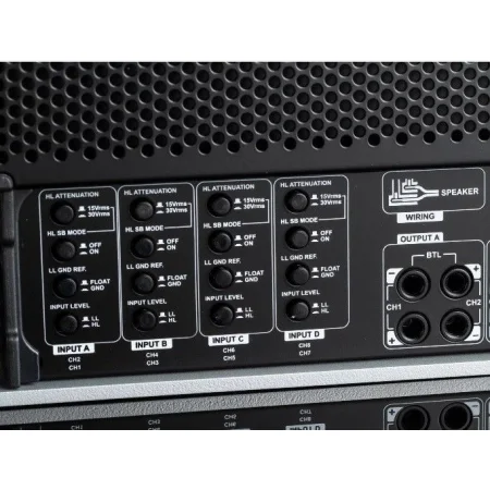 Amplificador 8 canales con DSP 12 canales, Mosconi PRO 8/30 DSP clase AB