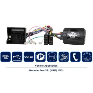 CTSMC011.2 Interface mandos volante Mercedes Vito W447, 2014 2021, funciones