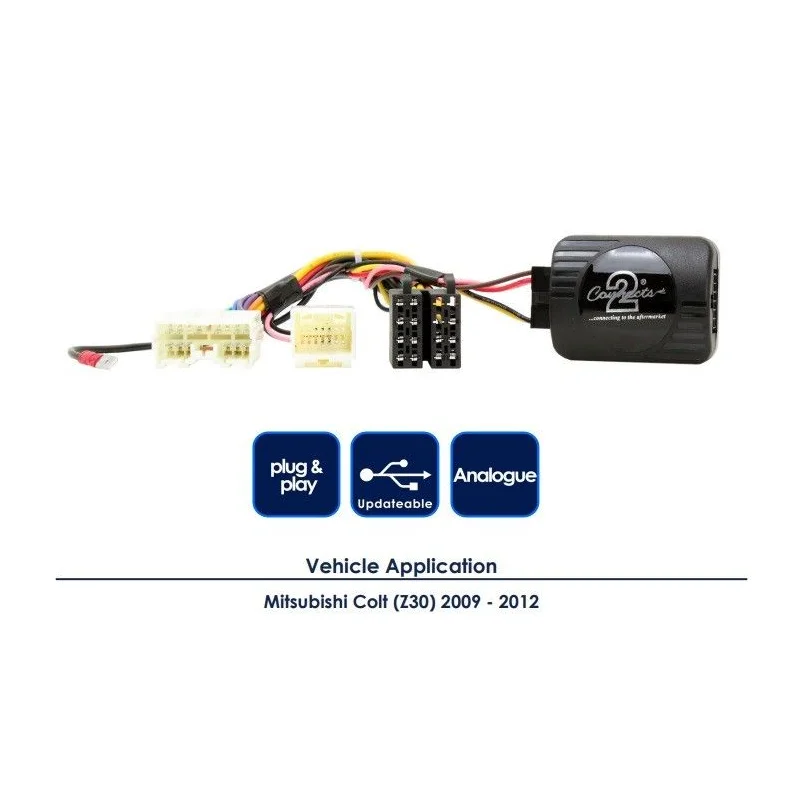CTSMT004.2 Interface mandos volante Mitsubishi Colt, 2009 2012, funciones