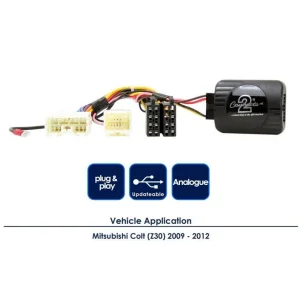 CTSMT004.2 Interface mandos volante Mitsubishi Colt, 2009 2012, funciones