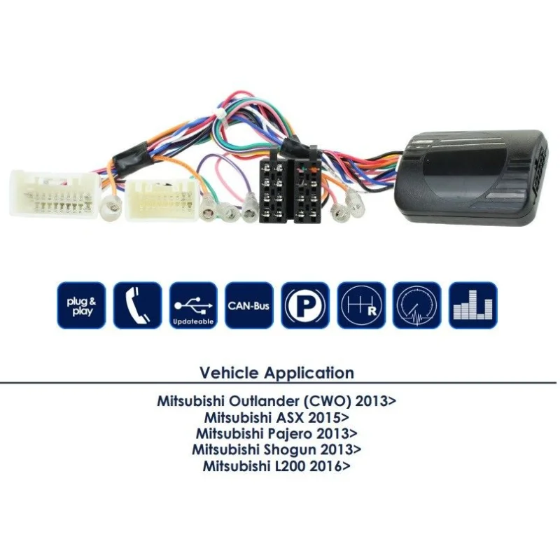 CTSMT009.2 Interface mandos volante Mitsubishi Pajero, L200, ASX, funciones