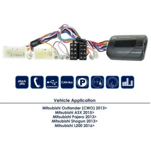 CTSMT009.2 Interface mandos volante Mitsubishi Pajero, L200, ASX, funciones