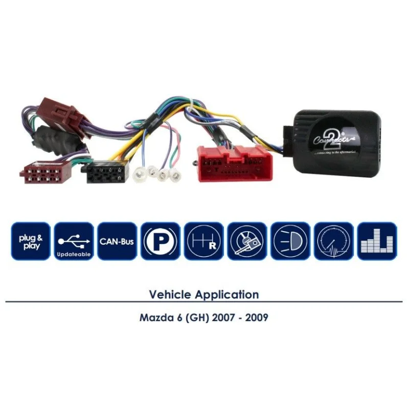 CTSMZ001.2 Interface mandos volante Mazda 6 año 2007 2009, funciones