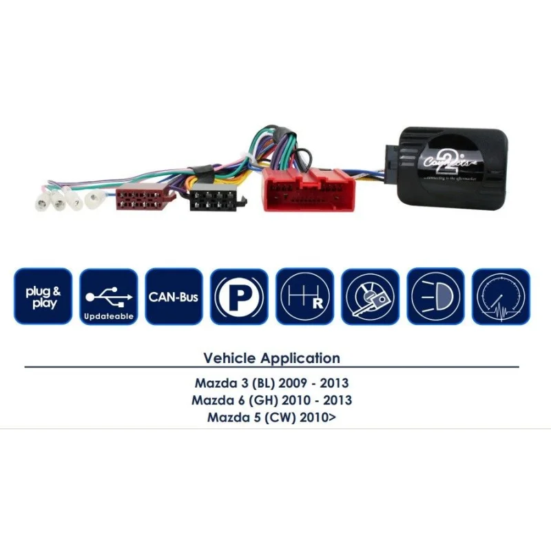 CTSMZ006.2 Interface mandos volante Mazda, funciones