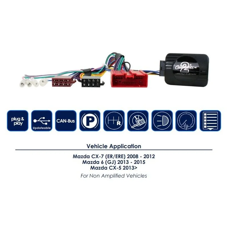 CTSMZ009.2 Interface mandos volante Mazda 6, CX 7 y CX 5, funciones