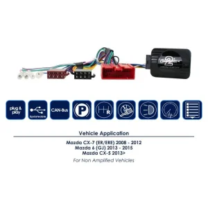 CTSMZ009.2 Interface mandos volante Mazda 6, CX 7 y CX 5, funciones