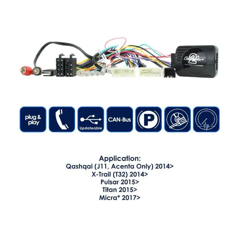 CTSNS011.2 interface mandos volante Nissan, funciones