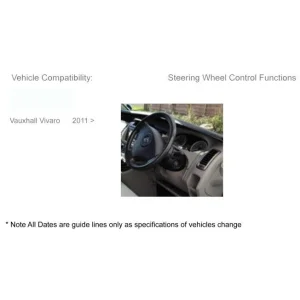 mandos volante Opel Vivaro, año 2011 2013