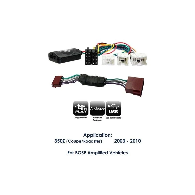 CTSNS020.2 Interface mandos volante Nissan 350Z, funciones