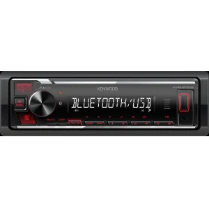 Radio USB Kenwood KMM BT209, con Bluetooth y entrada Aux.