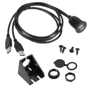 Cable alargador USB con base redonda doble
