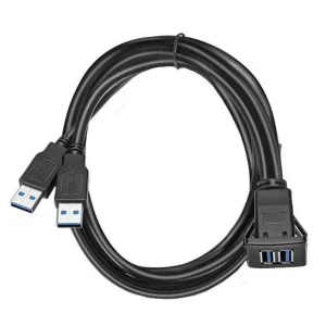 Cable prolongador USB 3.0, base rectangular doble, conexión macho a hembra
