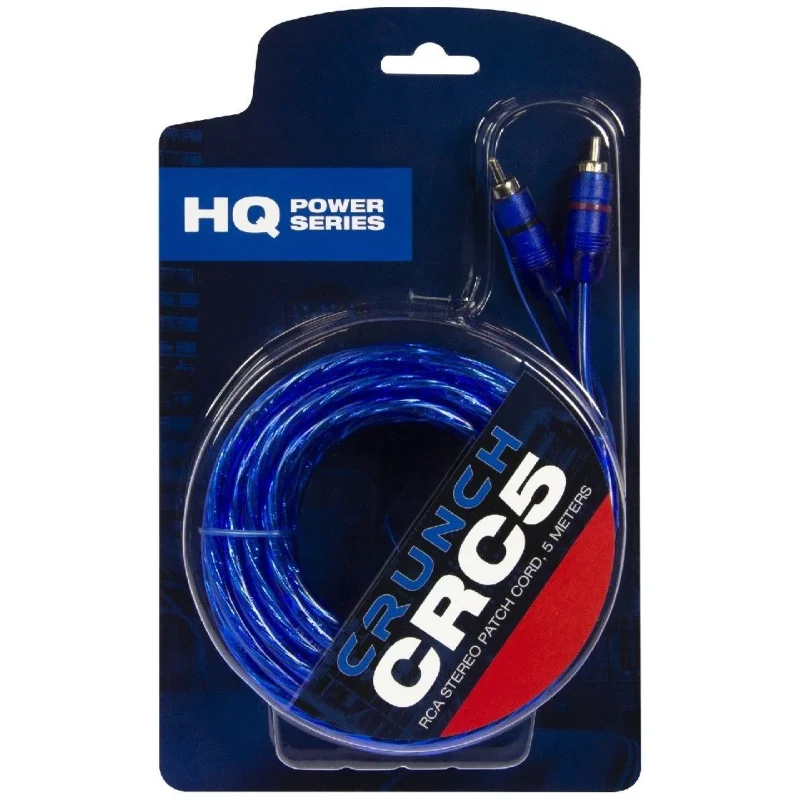 Crunch CRC5, Cable RCA 5 metros. Cable remoto incluido