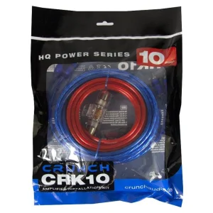Crunch CRK10, Kit cableado 10mm para instalar amplificador Powermusic